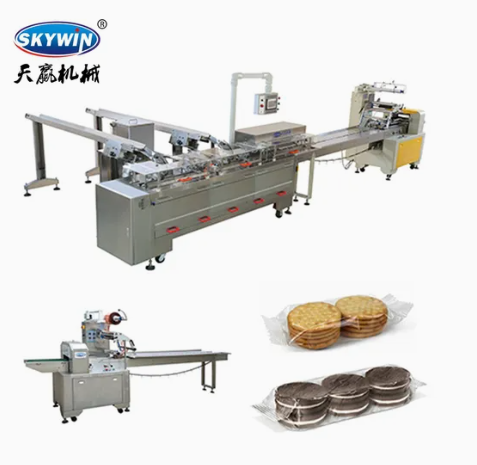 High Speend Cream Biscuit Making Machine Sandwich Biscuits Equipment