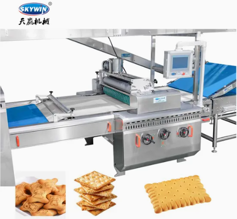 Skywin Automatic Soft and Hard Biscuit Production Machine with Baking Oven