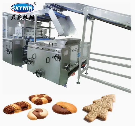 Skywin Bakery Hard and Soft Biscuit Making Machine Cracker Cookie Production Line