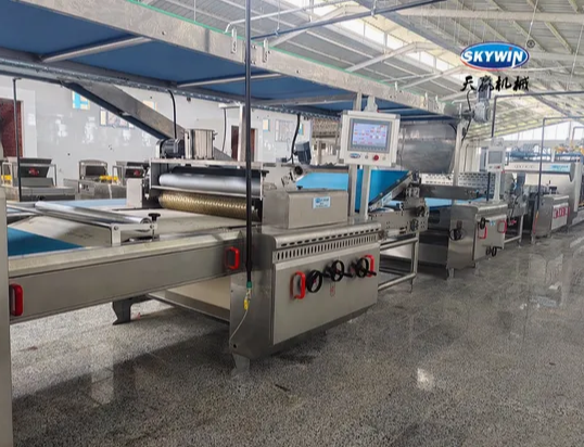 Skywin Automatic Butter Biscuit Soda Cracker Rotary Cookies Machine Production Line
