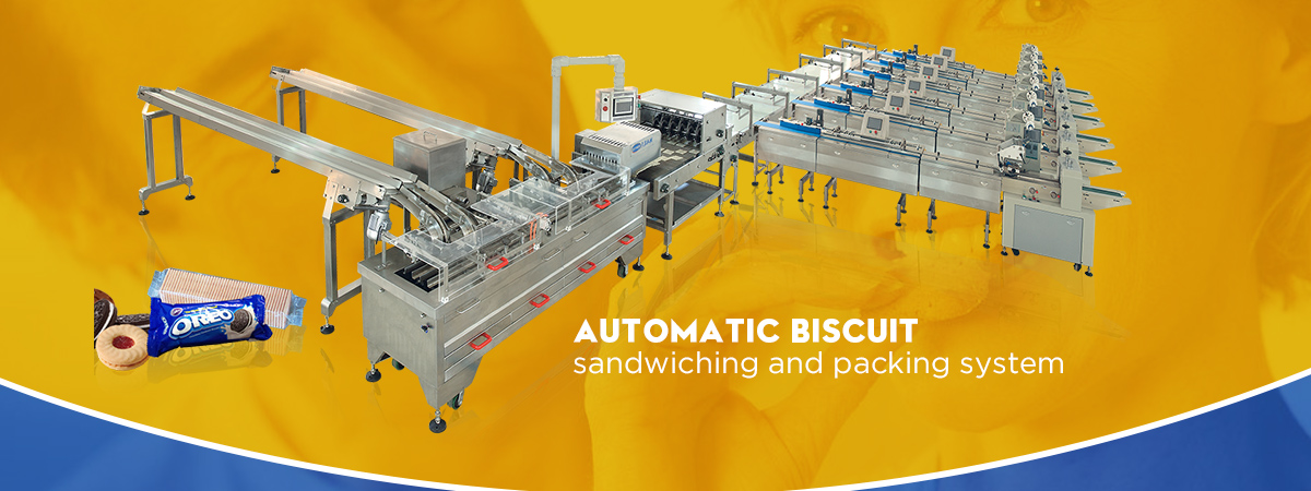 SKYWIN Automatic Biscuit Sandwiching And Packing System Solutions