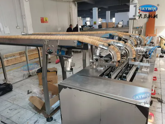 Automatic Customized Skywin China Production Line Sandwich Biscuit Making Machine with High Quality