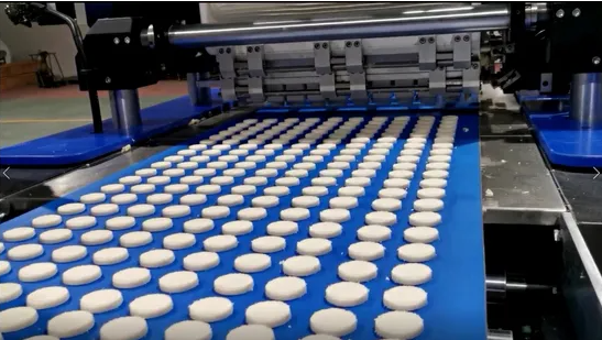 Skywin Cookies Machine Depositing Cutting Good Quality PLC Control