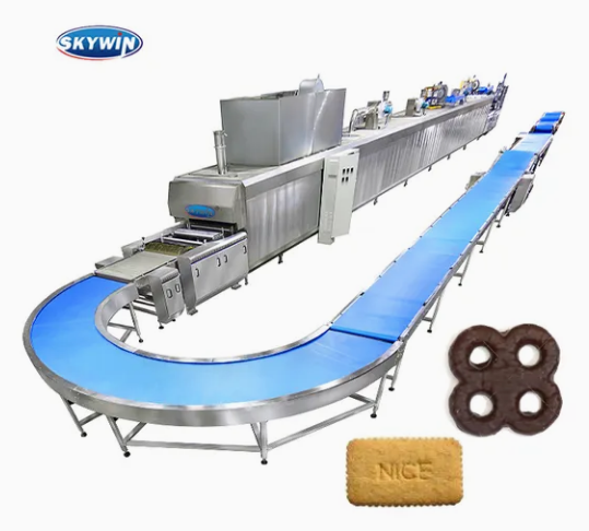 Skywin Rotary Moulding Soft Biscuit Making Machine Automatic PLC Control