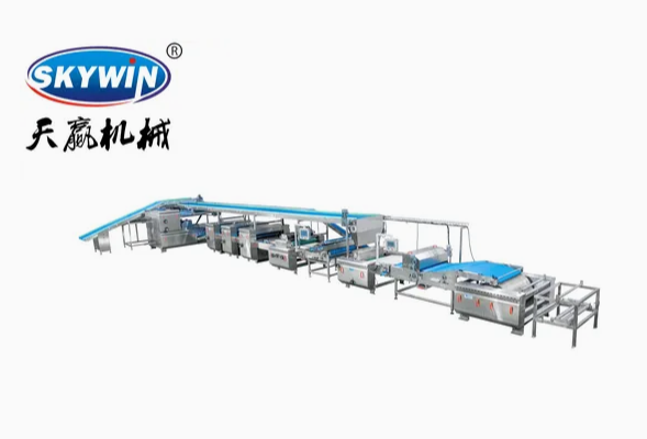 Skywin Automatic Cracker Hard and Soft Biscuit Maker Machine High Production Line