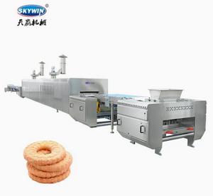 Skywin Small 400mm Soft Biscuit Production Line Walnut Cookies Making Machine