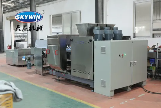 Skywin Chocolate Filled Pretzel Stick Biscuit Making Machine Production Line