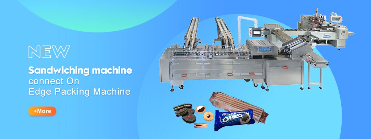 High-Speed Automatic Biscuit Sandwiching Machine with Packing Machine