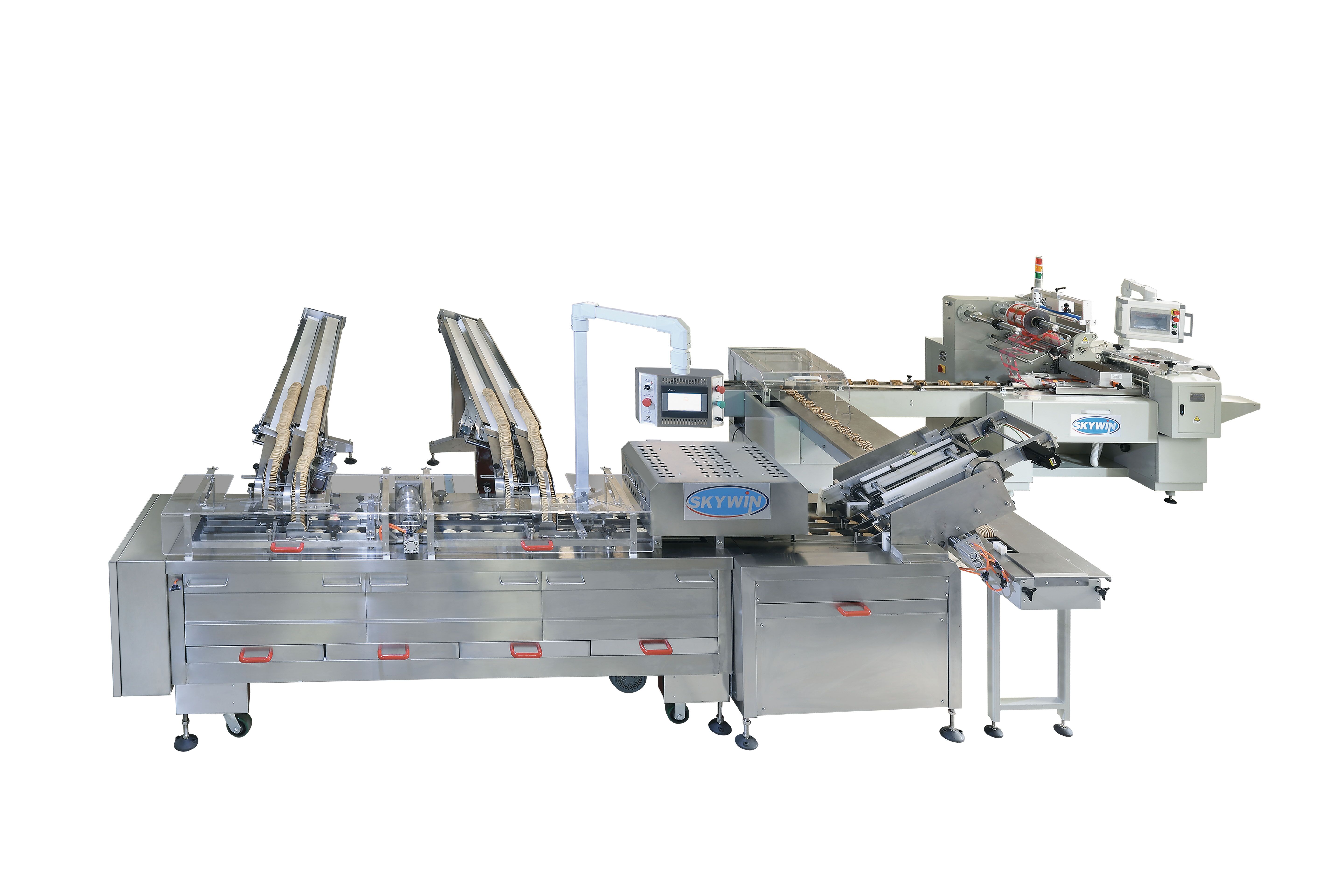 High-Speed Automatic Biscuit Sandwiching Machine with Packing Machine