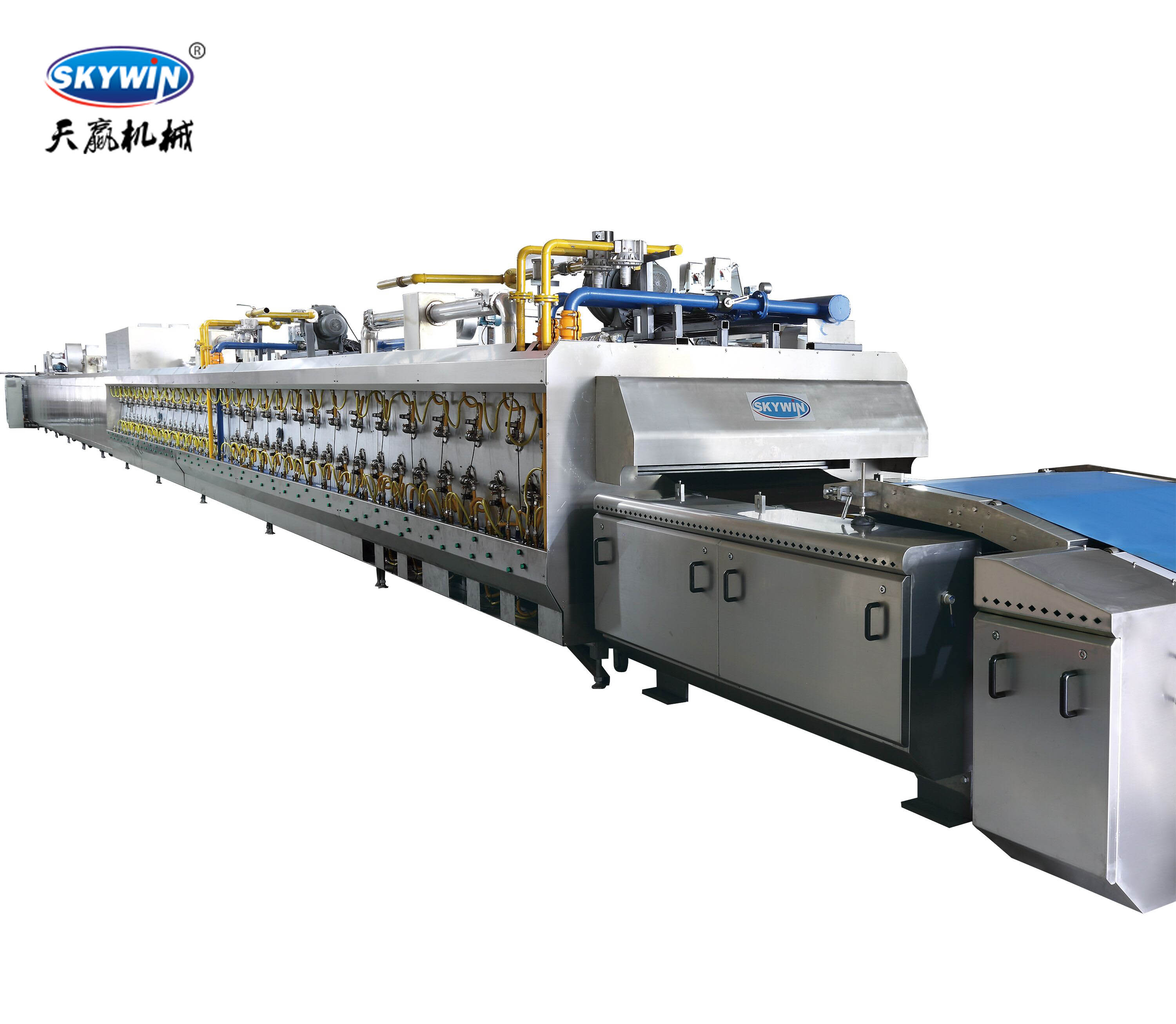 Skywin Automatic Hard And Soft Biscuit Machine Line for Biscuit Process Factory