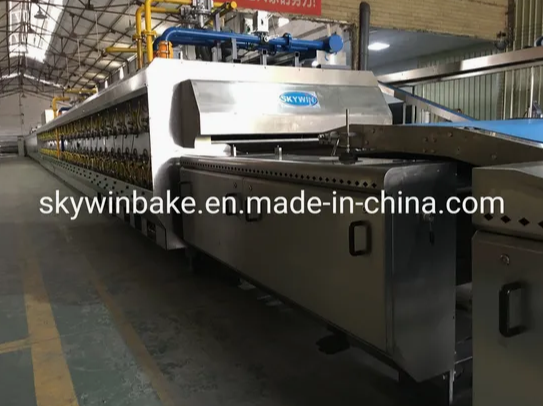Skywin High Productivity Hybrid Gas Tunnel Oven Diesel Electricity Oven for Biscuits Production Line