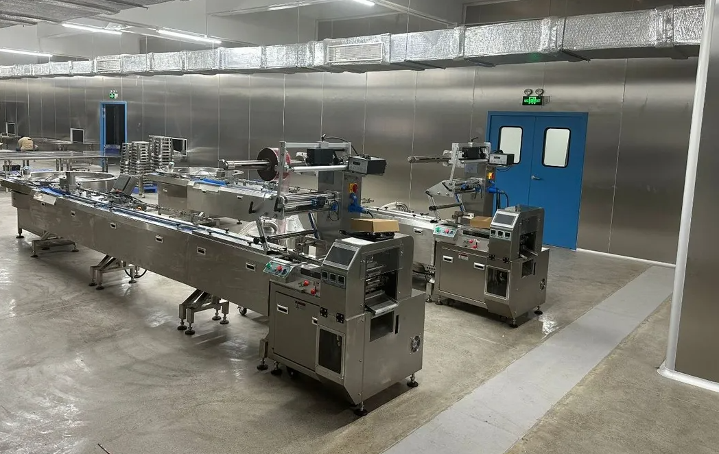 Skywin Automatic Gummy Candy Chocolate Bar Feeding and Package Machine Line