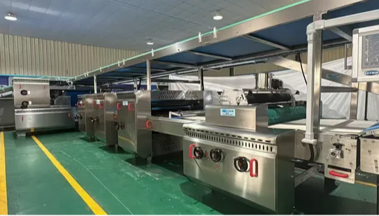Skywin Industrial Cracker Hard and Soft Biscuit Cream Cookies Making Machine Production Line