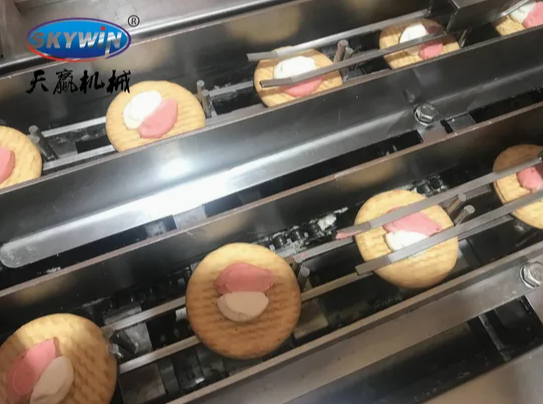 Skywin High Capacity Sandwiching Biscuit Making Machine with Multiplier