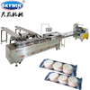 Skywin Two Lane One Color Biscuit Sandwiching Machine with Flow Packing Machine