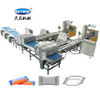 Fully Automatic Stacking & Feeding Line with Biscuit Sandwiching Machine Connect Trayless On Edge Packing System