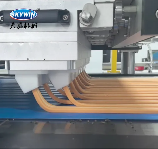 Skywin Three Colors Chocolate Cream Filled Stuffed Soft Cookies Making Machine