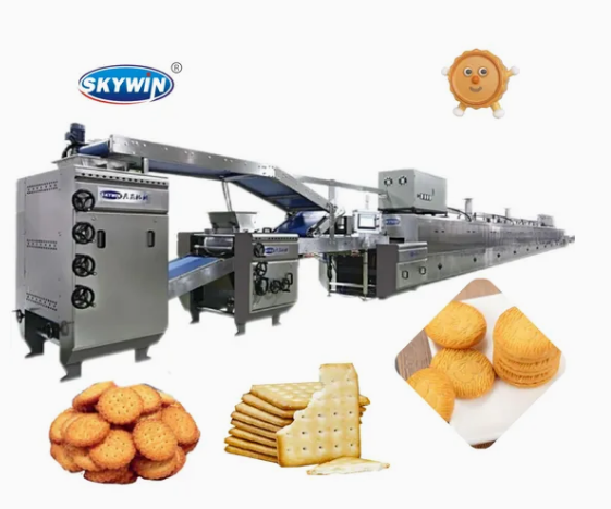 Skywin Mini Type 400-1200mm Hard Soft Biscuit Making Machine Production Line