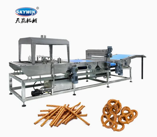 Skywin Chocolate Cream Filled Biscuits Stick Forming Machine Pretzel Line