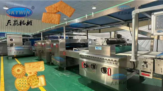 Skywin Automatic Bakery Biscuit Making Machine for Hard and Soft Biscuits