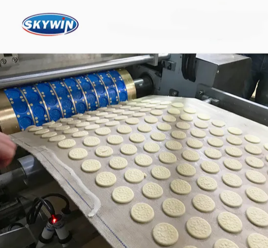 Skywin Rotary Moulding Soft Biscuit Making Machine Automatic PLC Control