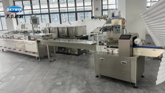 Skywin Two Colors Cream Biscuit Sandwiching Machine
