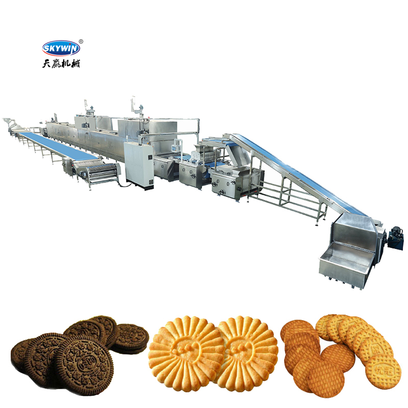 Skywin Automatic Wire Cut And Deposit Cookie Making Machine Production Line 
