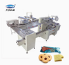 Skywin Two Lanes Chocolate Cream Filling Sandwich Biscuit Machine with on-Edge Packing Machine