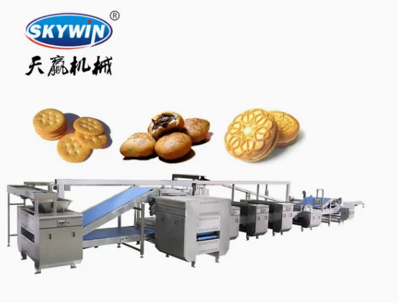 Skywin Automatic Soft and Hard Biscuit Production Line and Sweet Soft Cookie Making Machine
