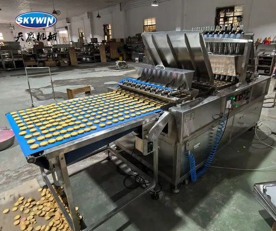 Skywin Chocolate Filling Tart Biscuit Making Sandwich Cookies Machine