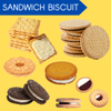 Skywin One Lane One Color Biscuit Sandwiching Machine with Flow Packing Machine
