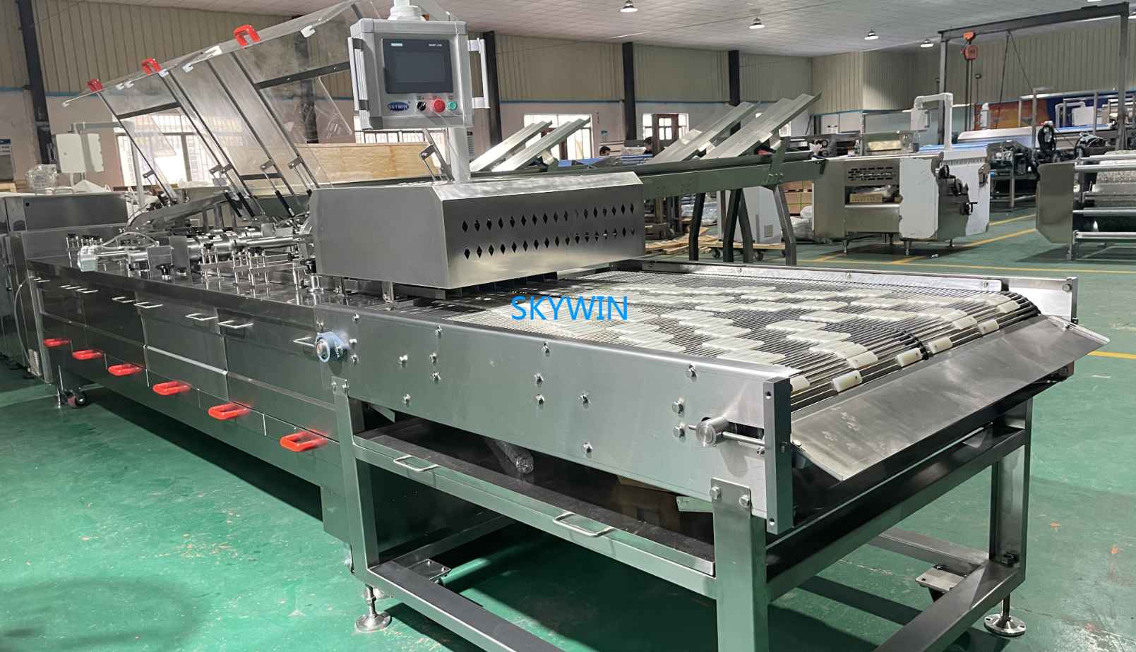 Skywin 2+1 Four Lane Biscuit Sandwiching Machine with Row Multiplier（2 To 8）