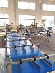 Skywin Automatic sandwich Biscuit Feeding Stacking and Packaging Line 