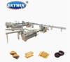 Skywin Sandwich Biscuit Machine with Auto Flow Packing Machine 200pack/Min