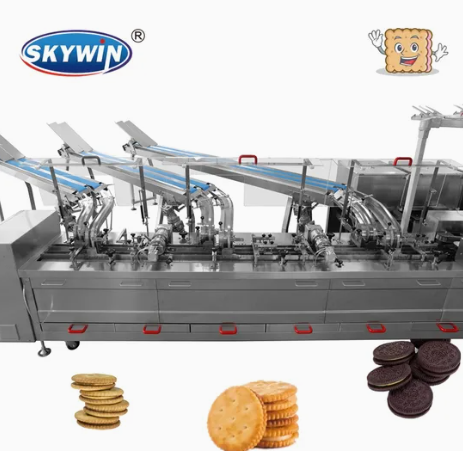 Skywin Automatic Flow Packing Machine for Sandwich Biscuit Making