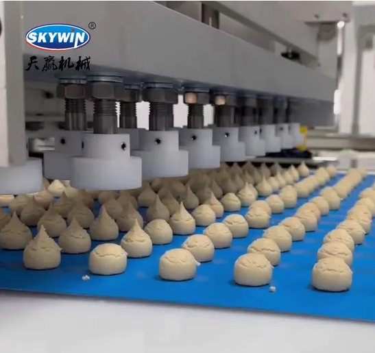 Skywin Two Colors Chocolate Filling Date Bar Cookies Making Machine