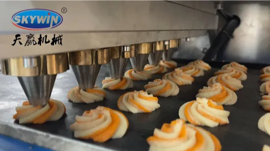 Skywin Semi-Automatic Tray-Type Cookie Cutting and Depositing Machine