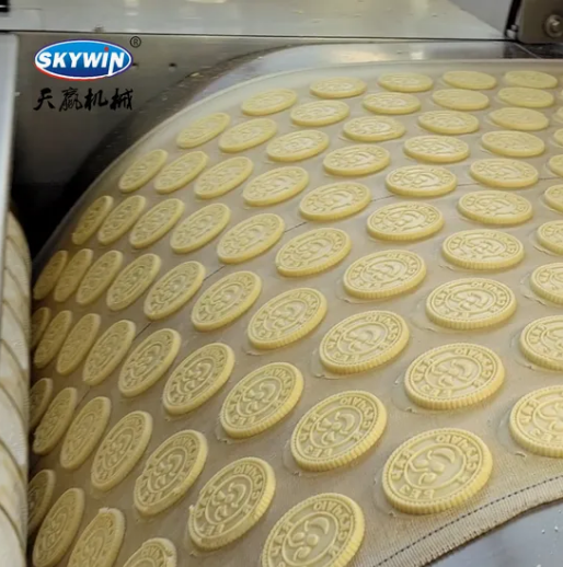 Skywin Automatic Butter Cookies Soft Biscuit Rotary Moulding Production Line