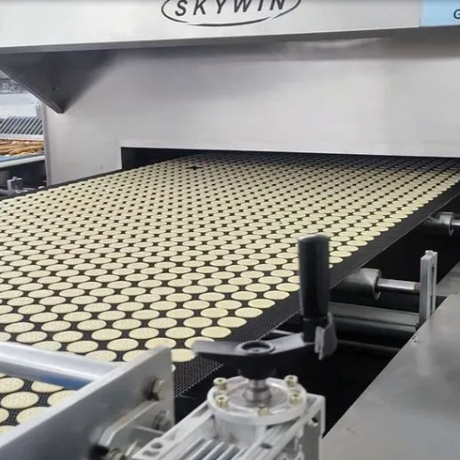 Skywin Automatic Butter Biscuit Soda Cracker Rotary Cookies Machine Production Line