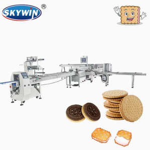 Skywin Automatic Flow Packing Machine for Sandwich Biscuit Making