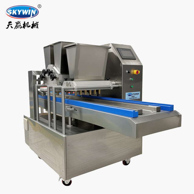 Skywin Tray Type Two Color Cookie Making Machine with Jam Deposite Function