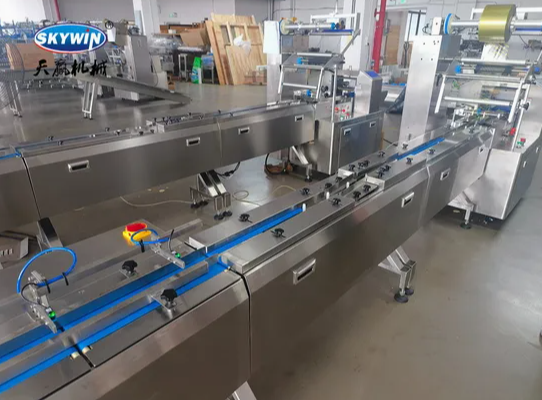 Skywin Automatic Gummy Candy Chocolate Bar Feeding and Package Machine Line