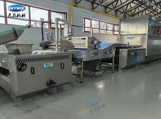 Skywin High Capacity 100kg/H Rotary Moulder Cookie Soft Biscuit Making Machine