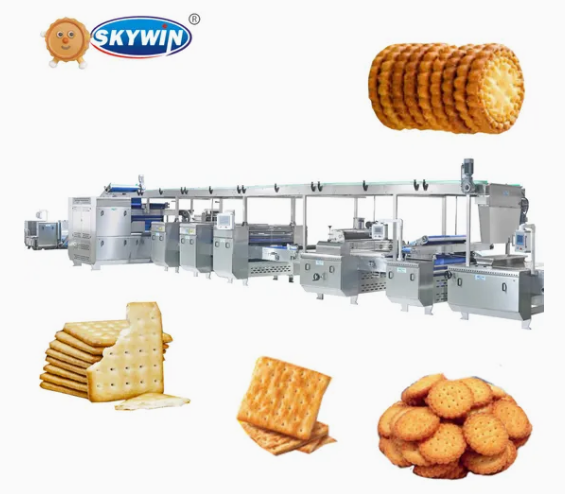 High Capacity Skywin Commercial Biscuit Machine for Hard and Soft Biscuits Bakery Equipment