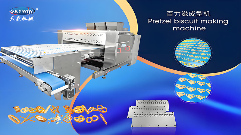 Salty Pretzel Thin Crispy Biscuit Machine