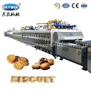 Skywin Electric / Gas Tunnel Oven for Baking Hard & Soft Biscuit | High-Efficiency Baking Equipment for Biscuit Production Line