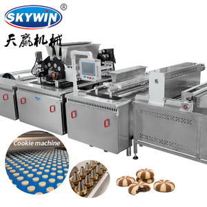 Skywin 2-in-1 Automatic Wire Cut and Deposit Cookie Making Machine – PLC Controlled Commercial Biscuit Production Line for Sale
